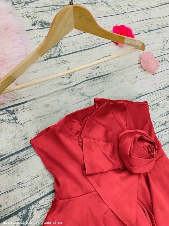 Đâm Xòe Cúp Ngực Xếp Hoa - D2466